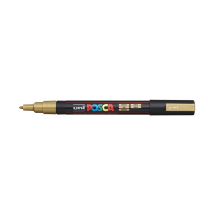 Uni POSCA PC-3M филц, 0.9-1.3 мм, злато