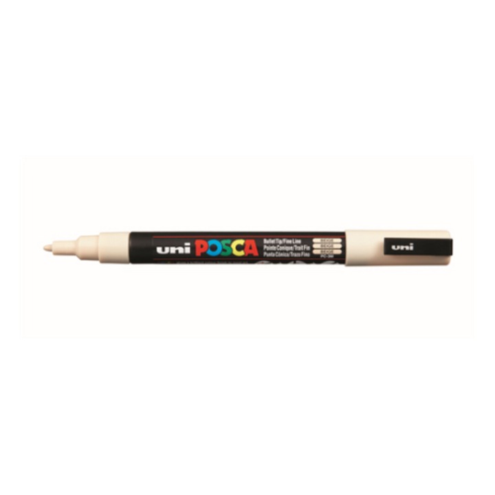 Маркер Uni POSCA PC-3M, 0.9-1.3 mm, бежов