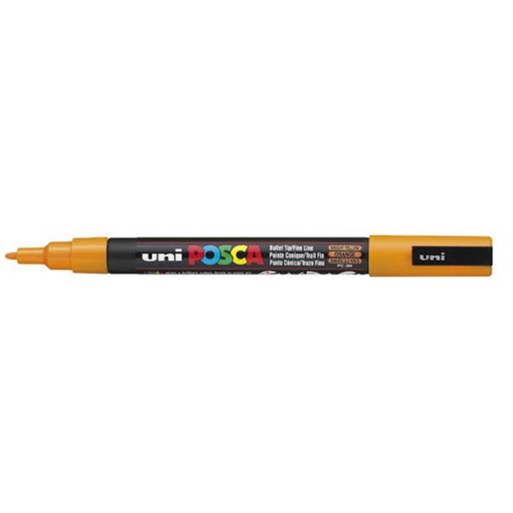 Uni POSCA PC-3M филц, 0.9-1.3 мм, оранжев