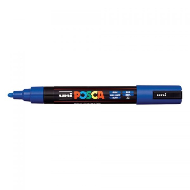 Маркер Uni POSCA PC-5M, 1.8-2.5 мм, син