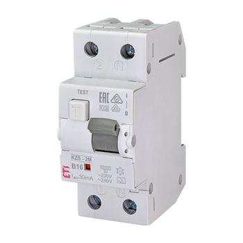 Siguranta automata diferentiala 16A/30mA B tip A 10kA KZS-2M, ETI 002173204 Siguranta automata diferentiala 16A/30mA B tip A 10kA KZS-2M, ETI 002173204