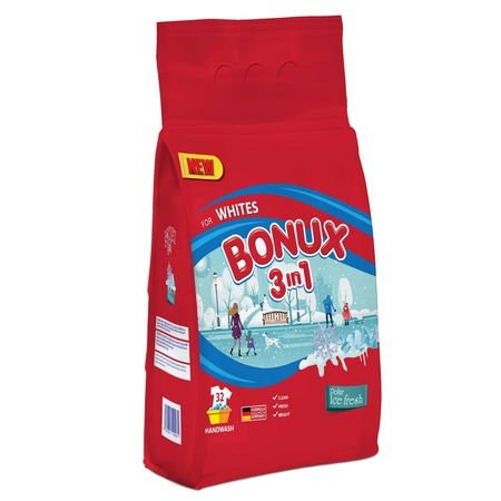 Bonux Ice Fresh ръчен препарат, 1,8 кг, 32 пранета - eMAG.bg