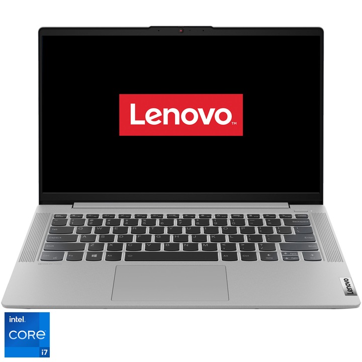 Лаптоп Ultrabook Lenovo IdeaPad 5 14ITL05, Intel® Core™ i7-1165G7 до 4.70 GHz, 14", Full HD, 8GB, 512GB SSD, Intel Iris Xe Graphics, Free DOS, Platinum Grey