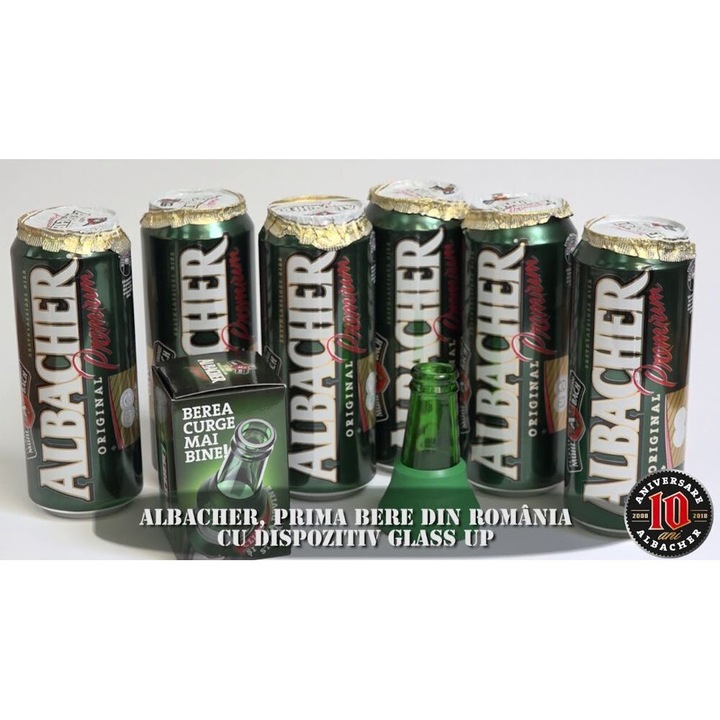 ALBACHER szőke sör, dózis, 0,5 l, 24 db / doboz