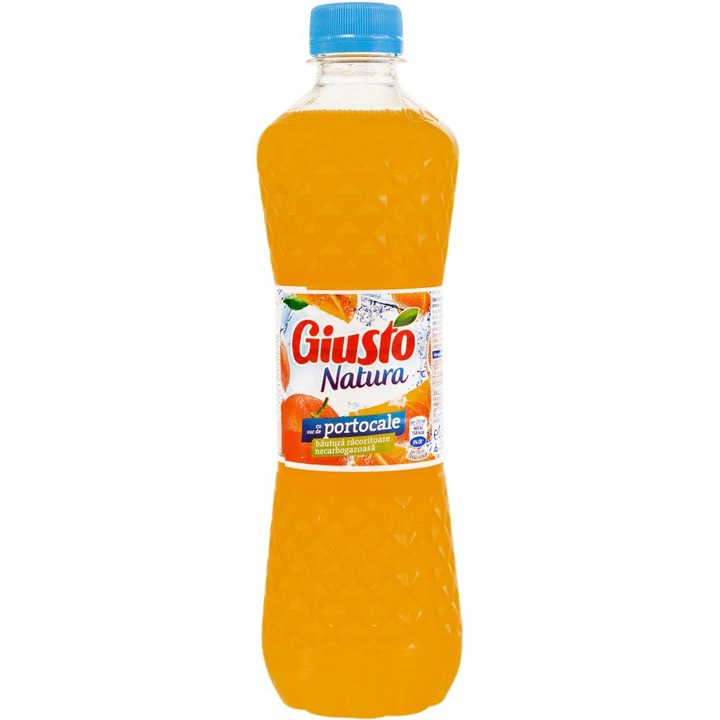Освежаваща напитка Giusto Natura с портокалов сок, 500 ml, 12 бр./кутия