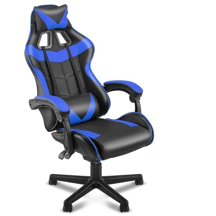 Vigor OC55 kényelmes gamer forgószék, dönthető háttámla, kék