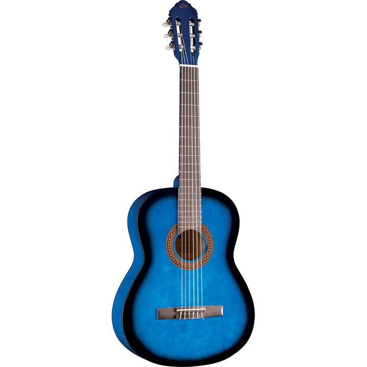 Класическа китара 4/4 Eko CS10-BLU, Найлонови струни, Включен калъф, Син
