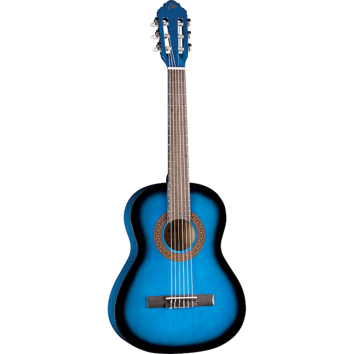 Класическа китара 3/4 Eko CS5-BLU, Включен калъф, За деца и начинаещи, Син