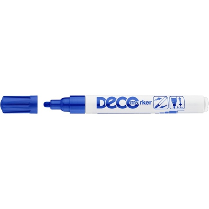 ICO Deco Marker Lakkmarker, 2-4 mm, Kék
