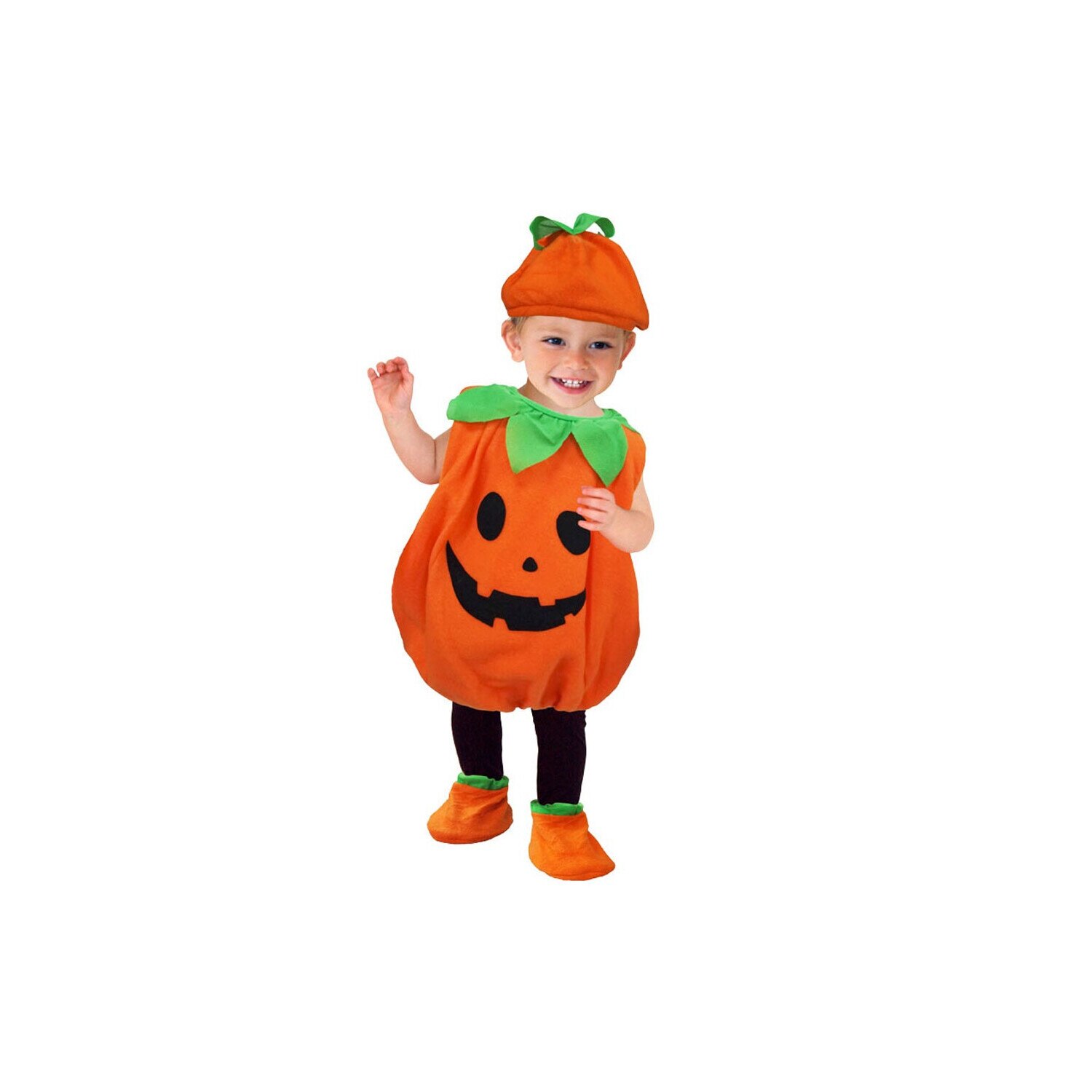 domain sing whistle Costum de Halloween pentru copii, Model dovleac sculptat, 120 cm,  Portocaliu/Verde - eMAG.ro
