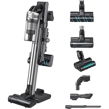 Aspirator vertical Samsung JET VS20R9046T3/GE, 0.8l, Multi Cyclone, 21.9V, 550W, Baterie Li-Ion, Z-Station, Sistem filtrare HEPA, Perie Turbo Action, Perie Soft Action, Motor Digital Inverter, Tub telescopic, Autonimie 60 min Aspirator vertical Samsung JET VS20R9046T3/GE, 0.8l, Multi Cyclone, 21.9V, 550W, Baterie Li-Ion, Z-Station, Sistem filtrare HEPA, Perie Turbo Action, Perie Soft Action, Motor Digital Inverter, Tub telescopic, Autonimie 60 min