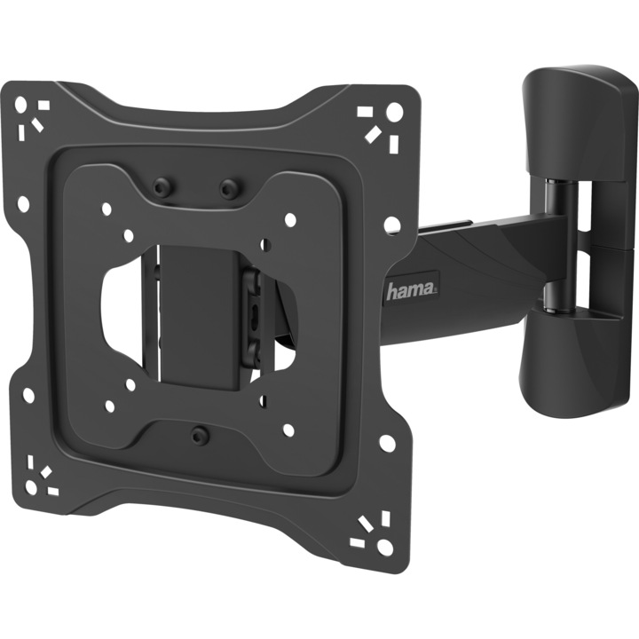 Стенна стойка за TV Hama 118076, Регулируема, 19"-48", Черен
