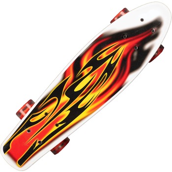 Penny Board Action One cu roti luminoase 22'', ABEC-7, PU, Aluminium truck, 90 KG Flames Penny Board Action One cu roti luminoase 22'', ABEC-7, PU, Aluminium truck, 90 KG Flames