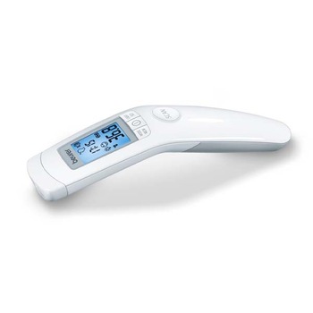 Termometru digital fara contact, Beurer, Pentru frunte, Oprire automata, Alb Termometru digital fara contact, Beurer, Pentru frunte, Oprire automata, Alb