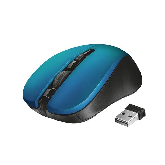 Mouse Trust, Confort, 3 nivele DPI, Albastru/Negru