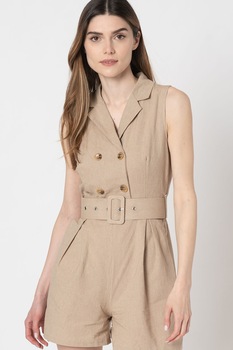 Haily's, Salopeta cu doua randuri de nasturi Leah, Maro nisip Haily's, Salopeta cu doua randuri de nasturi Leah, Maro nisip