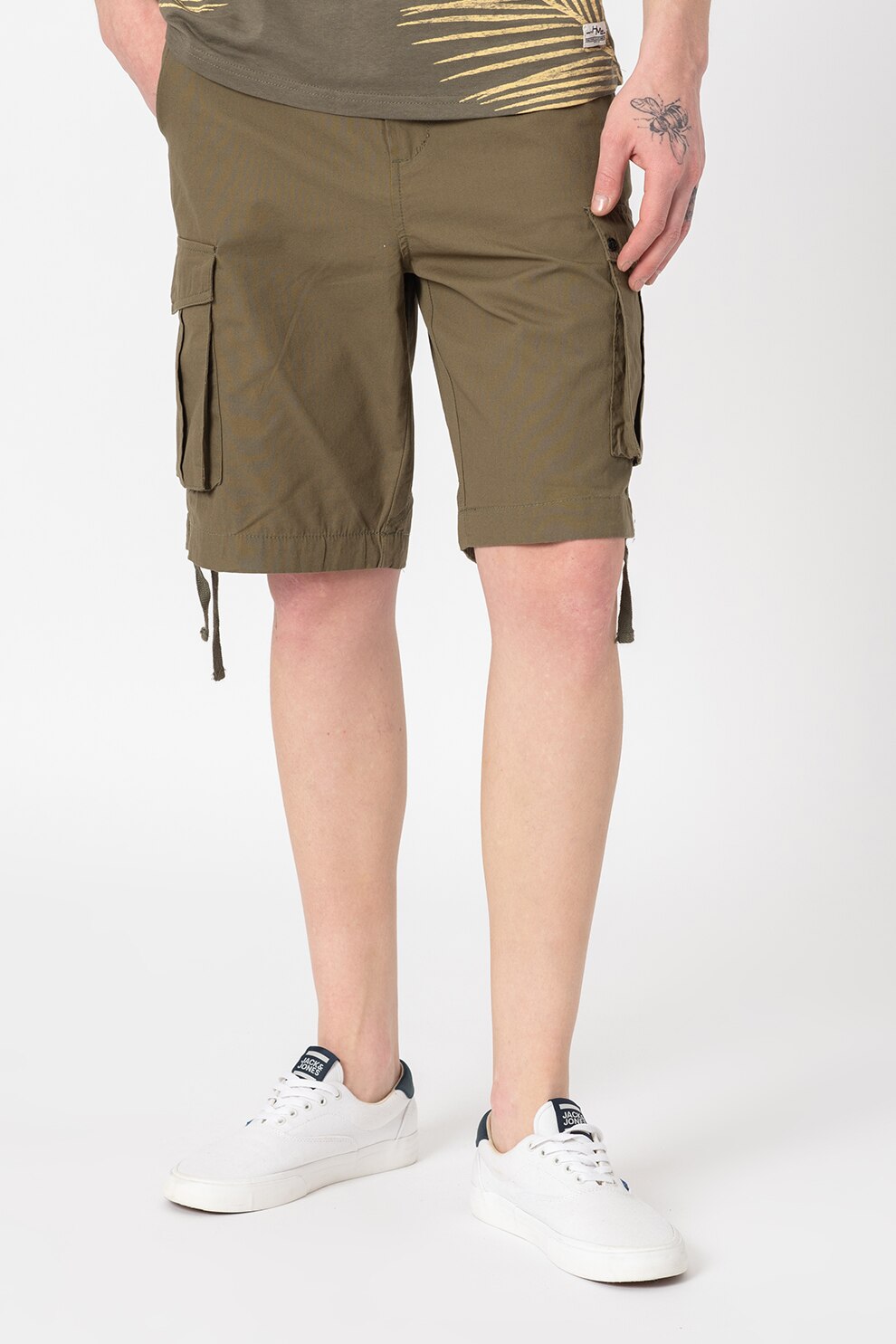Haily's, Bermude cargo cu buzunare oblice, Verde militar