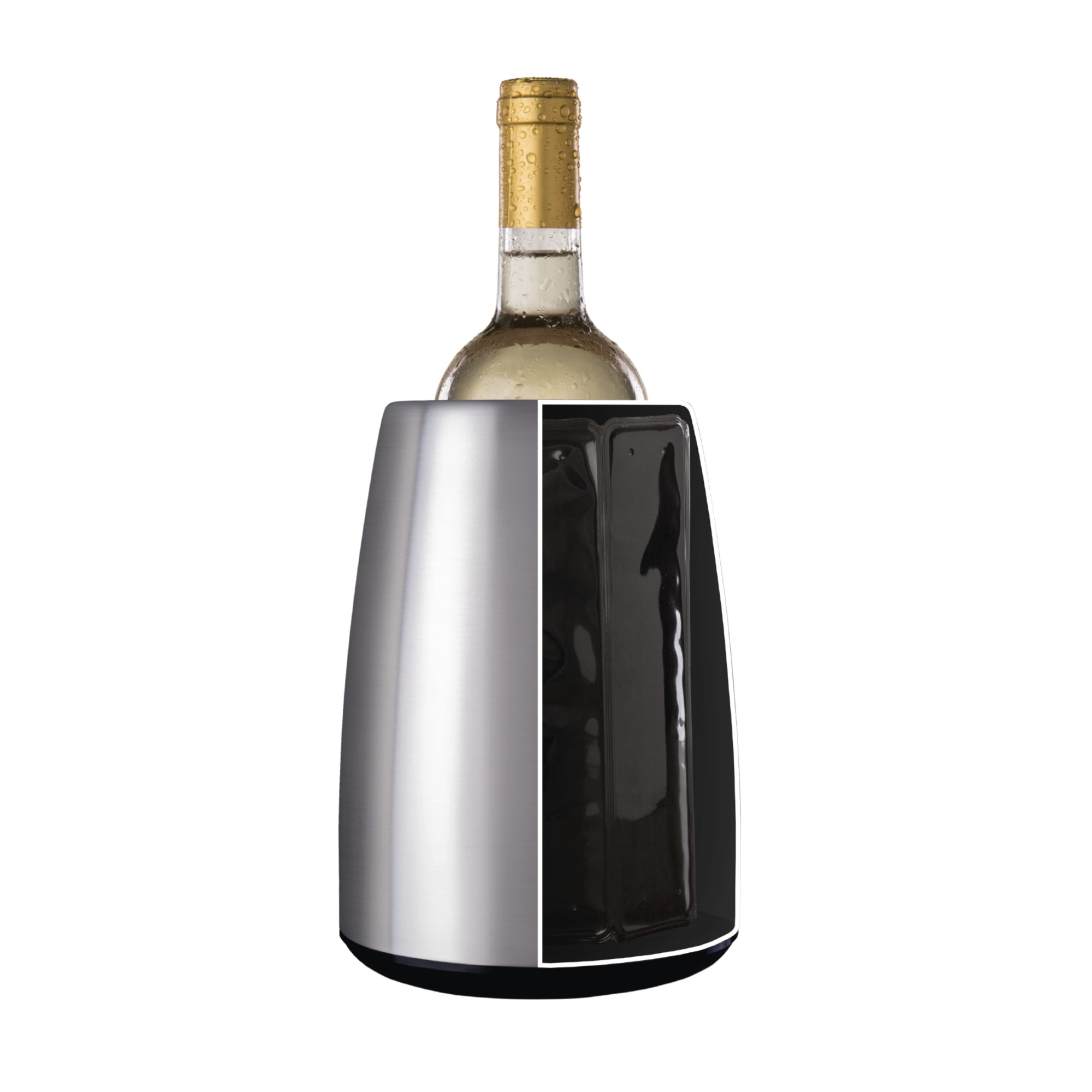 Охладител за бутилки Vacu Vin Active Wine Cooler Elegant, сив eMAG.bg