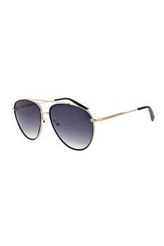 Kendall + Kylie, Ochelari de soare aviator cu lentile in degrade, Auriu/Bleumarin, 58-16-145 Standard Kendall + Kylie, Ochelari de soare aviator cu lentile in degrade, Auriu/Bleumarin, 58-16-145 Standard