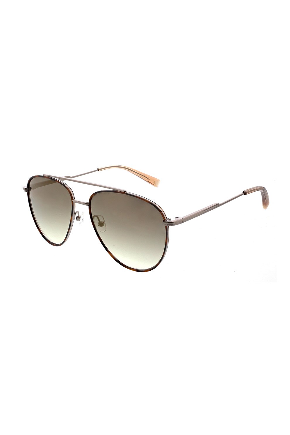 Kendall + Kylie, Ochelari de soare aviator cu lentile in degrade, Gri plumb/Maro tortoise, 58-16-145 Standard