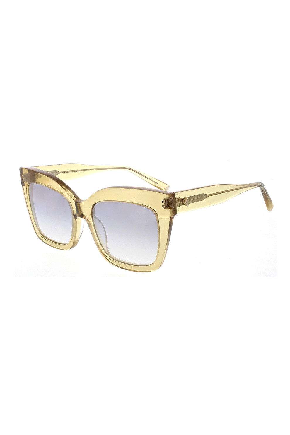 Kendall + Kylie, Ochelari de soare cat-eye, Galben pai, 54-18-145 Standard