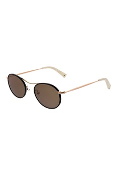 Kendall + Kylie, Ochelari de soare rotunzi cu lentile uni, Auriu/Negru, 49-21-140 Standard Kendall + Kylie, Ochelari de soare rotunzi cu lentile uni, Auriu/Negru, 49-21-140 Standard
