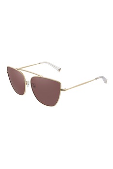 Kendall + Kylie, Ochelari de soare butterfly cu lentile uni, Auriu, 59.5-15-140 Standard Kendall + Kylie, Ochelari de soare butterfly cu lentile uni, Auriu, 59.5-15-140 Standard