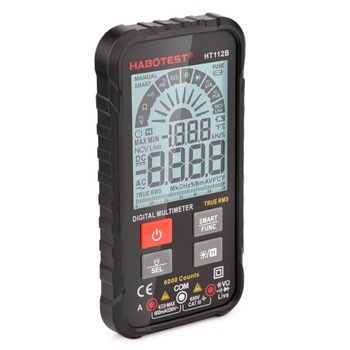 Multimetru Smart Habotest HT112B cu selectare automata, Tensiune AC/DC, Rezistenta, Capacitate Multimetru Smart Habotest HT112B cu selectare automata, Tensiune AC/DC, Rezistenta, Capacitate