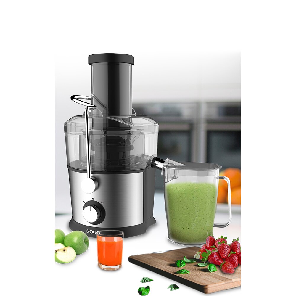 Сокоизстисквачка SOGO, Slow Juicer SS5165, 800 W, 1.1 л, Стомана
