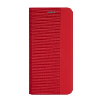 Husa Carte Vennus Sensitive pentru Huawei P40 Lite, Inchidere Magnetica, Rosu Husa Carte Vennus Sensitive pentru Huawei P40 Lite, Inchidere Magnetica, Rosu