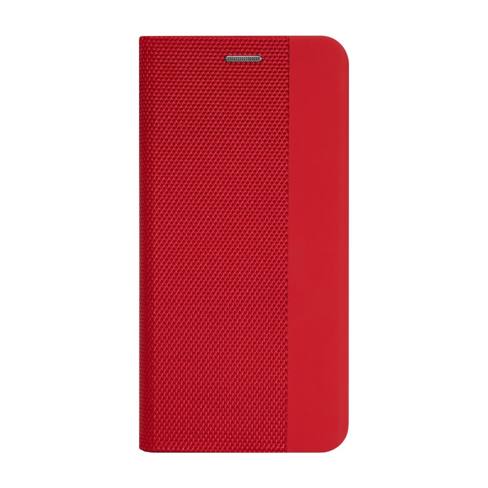 Husa Carte Vennus Sensitive pentru Samsung Galaxy M21, Inchidere Magnetica, Rosu