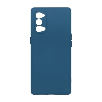 Husa din Silicon Soft Touch pentru Oppo Reno4 Pro 5G, Albastru Inchis
