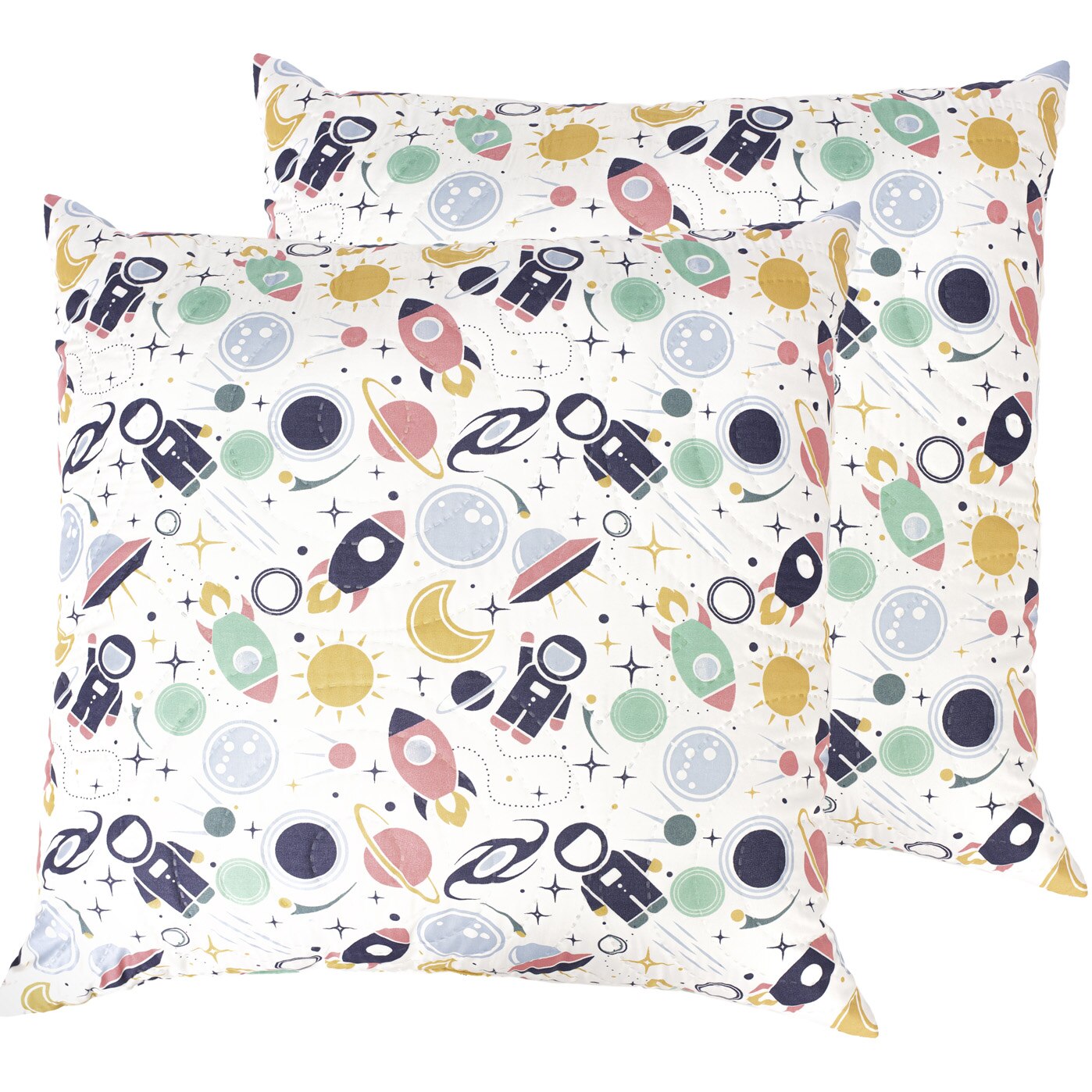 Set 2 perne Somnart Astronaut, 70x70 cm, microfibra