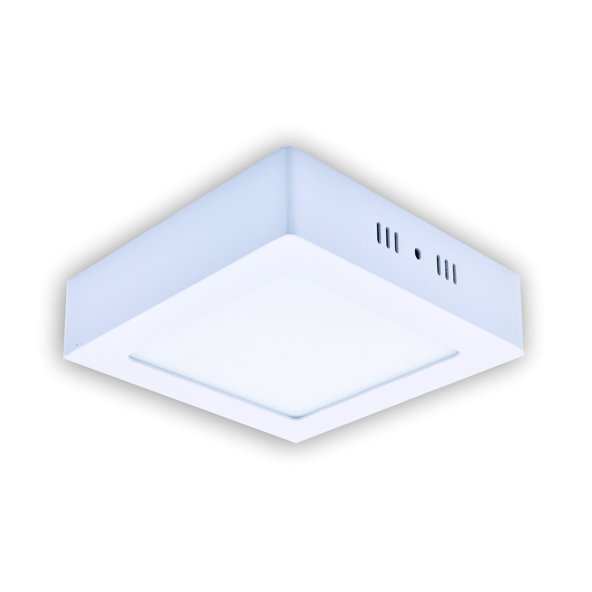 Panel Led aparent patrat L=220 mm, lumina calda, 18W