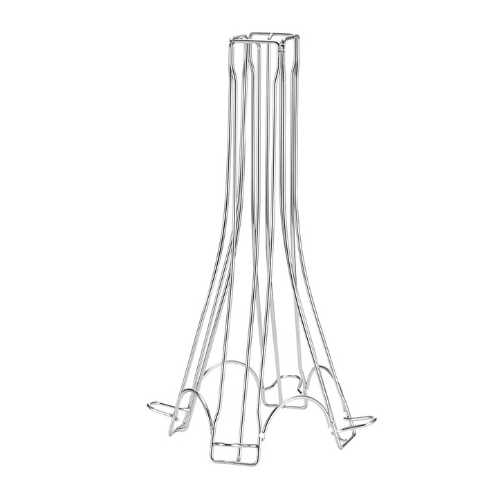 Поставка за капсули за кафе, Метална, За 32 капсули Nespresso, 35,5 x 16 x 16 см, Сребриста