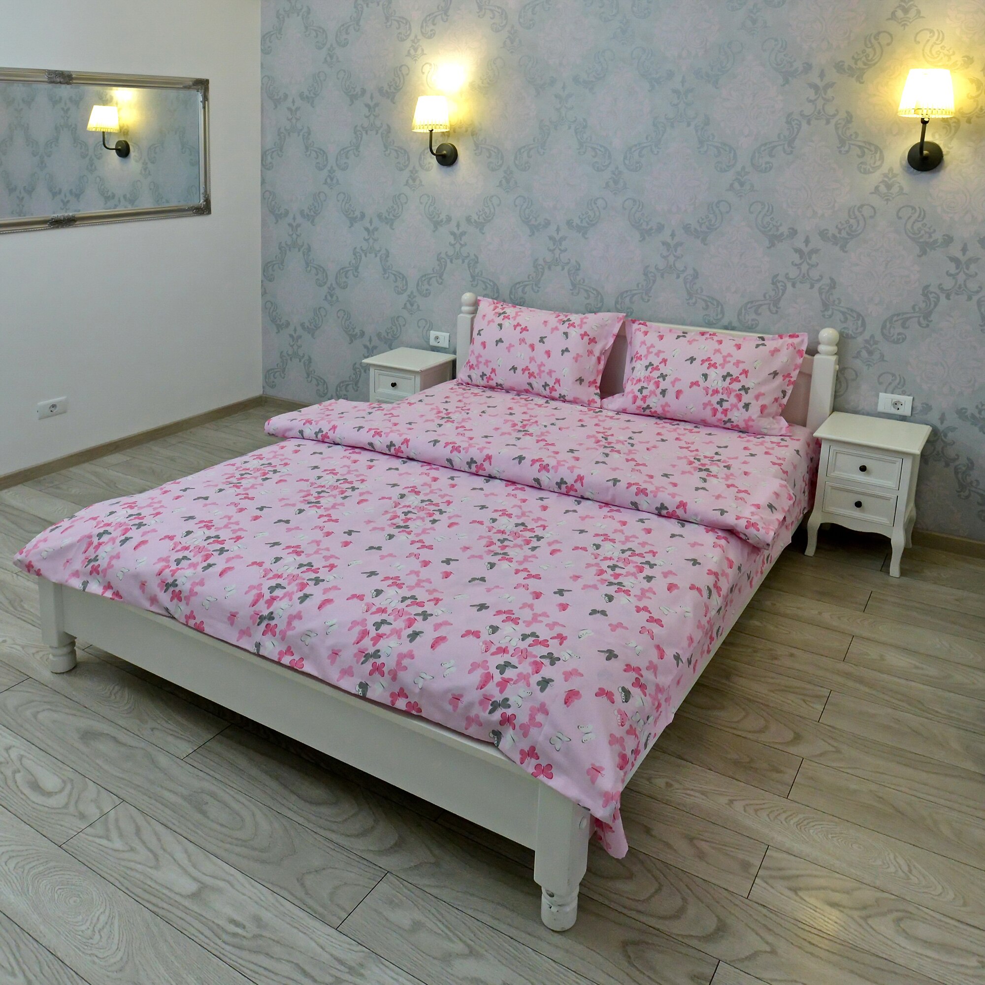 Lenjerie pentru o persoana Somnart Ultrasleep, bumbac 100%, roz