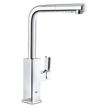 Baterie monocomanda pentru chiuveta, Grohe 30420000 Tallinn OHM in forma de L, cap extras, crom