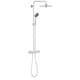 Sistem de dus Grohe Vitalio Joy 260 26403001, 1/2'', aparent, termostat, 260 mm, 3 pulverizari, etajera, anti-oparire, Crom