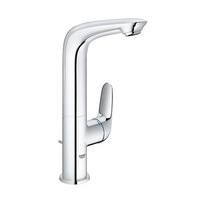 Baterie lavoar, Grohe 23584001 Wave 2015, monocomanda, design inaltat, pivotant, scurgere metalica, crom