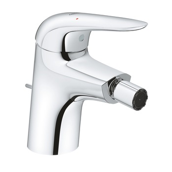 Baterie bideu Grohe 32288001 Wave 2015, monocomanda, insertie ceramica de 35 mm, scurgere metalica, crom