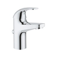 Baterie lavoar Grohe Start Curve 23765000, 3/8'', marimea S, monocomanda, pornire pe rece, cartus ceramic, evacuare cu tija, Crom