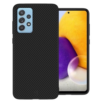 Husa Carbon Skin pentru Samsung Galaxy A52 - Silicon, ultraslim, fibra sintetica, suprafata mata - Gekko Mobile® Husa Carbon Skin pentru Samsung Galaxy A52 - Silicon, ultraslim, fibra sintetica, suprafata mata - Gekko Mobile®