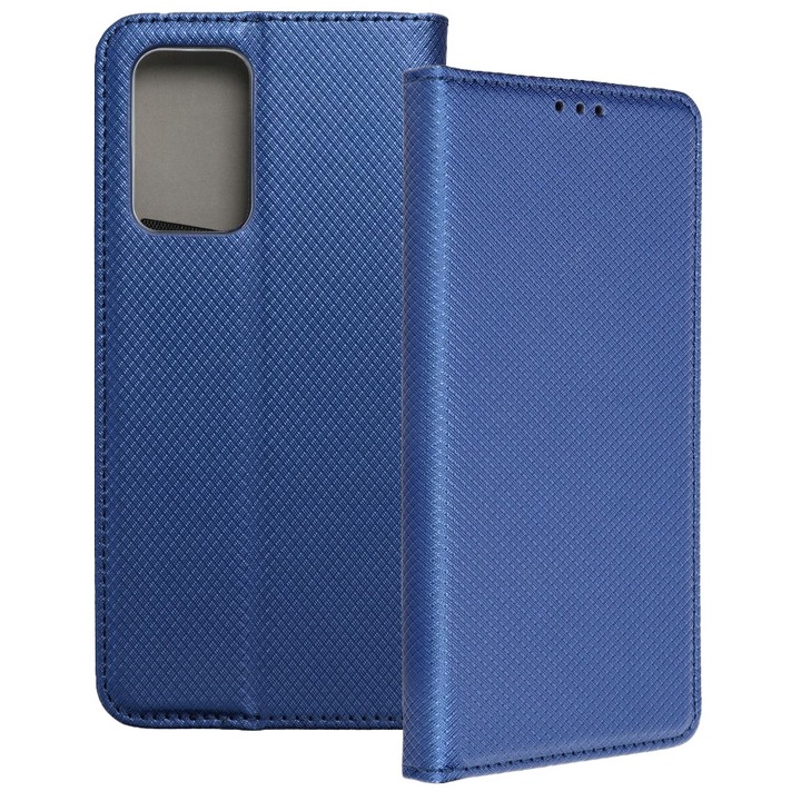 Samsung Galaxy A52 4G/5G / A52s 5G kompatibilis könyvtok, mágneszáras, sötétkék, Smart Case book