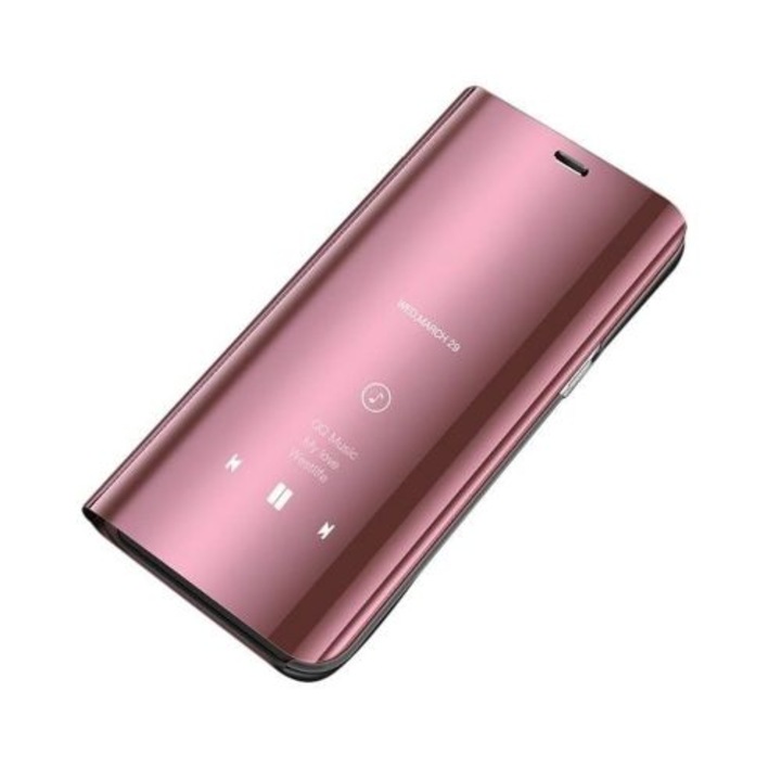 Telefontok Samsung Galaxy A52 / A52 5G - Rose Gold Clear View Tok
