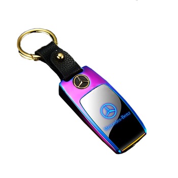 Bricheta electrica aspect tip MERCEDES-BENZ , antivant, reincarcabila USB, metalica - Multicolor Bricheta electrica aspect tip MERCEDES-BENZ , antivant, reincarcabila USB, metalica - Multicolor