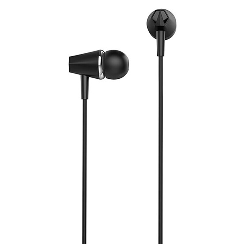 Casti audio in-ear cu microfon Hoco Honour, Pure Bass Sound, Mufa Jack 3,5 mm, Negru