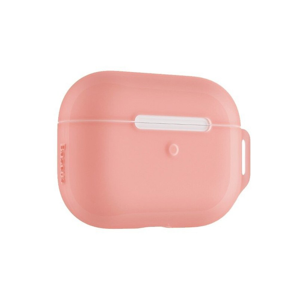 Husa Baseus Ultra Thin pentru Apple AirPods Pro, silicon, 0.8 mm, Roz