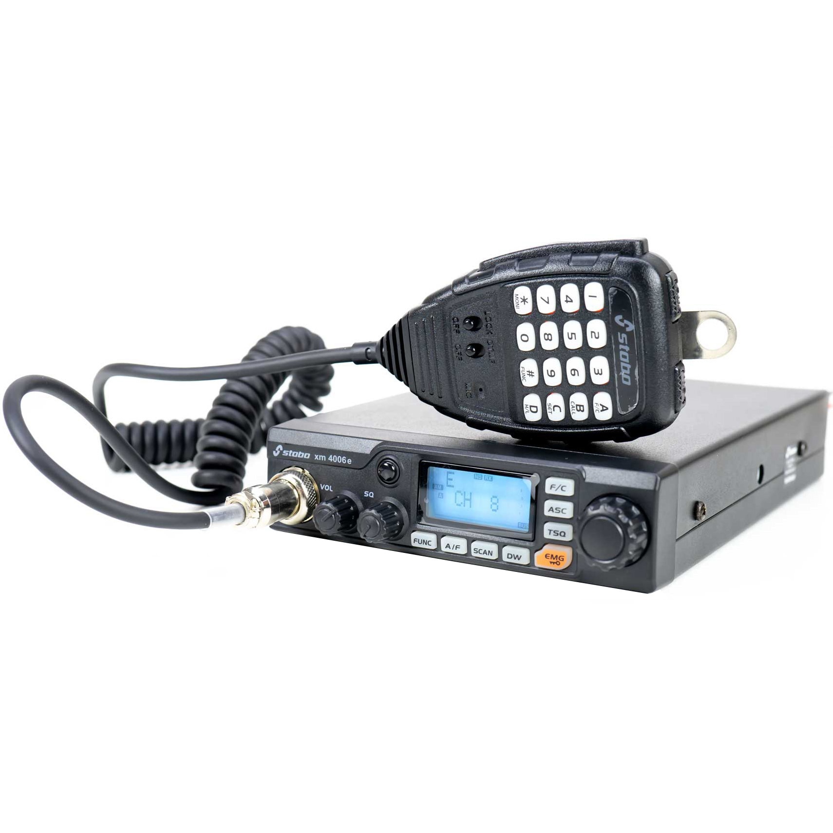 Ironic Morse code semiconductor Statie radio CB STABO XM 4006E AM-FM Display LCD multifunctional iluminat  in 7 culori - eMAG.ro
