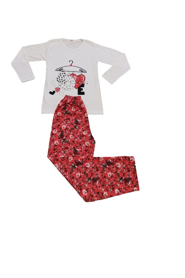 Pijama dama Bumbac, imprimeu Love Umeras, Baray