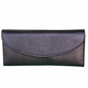 Portofel elegant de dama cu suport detasabil de bancnote si carduri, 19 x 9 cm, negru Portofel elegant de dama cu suport detasabil de bancnote si carduri, 19 x 9 cm, negru